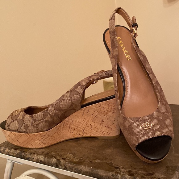 Coach cork wedge sandals - Picture 6 of 7